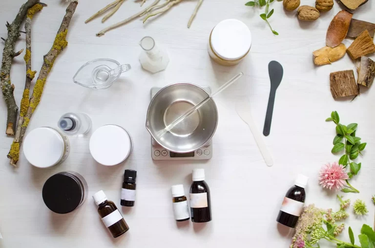 skincare formulation setup